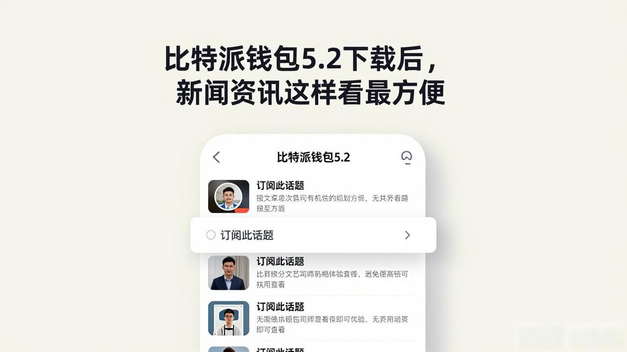 比特派钱包5.2下载后，新闻资讯这样看最方便