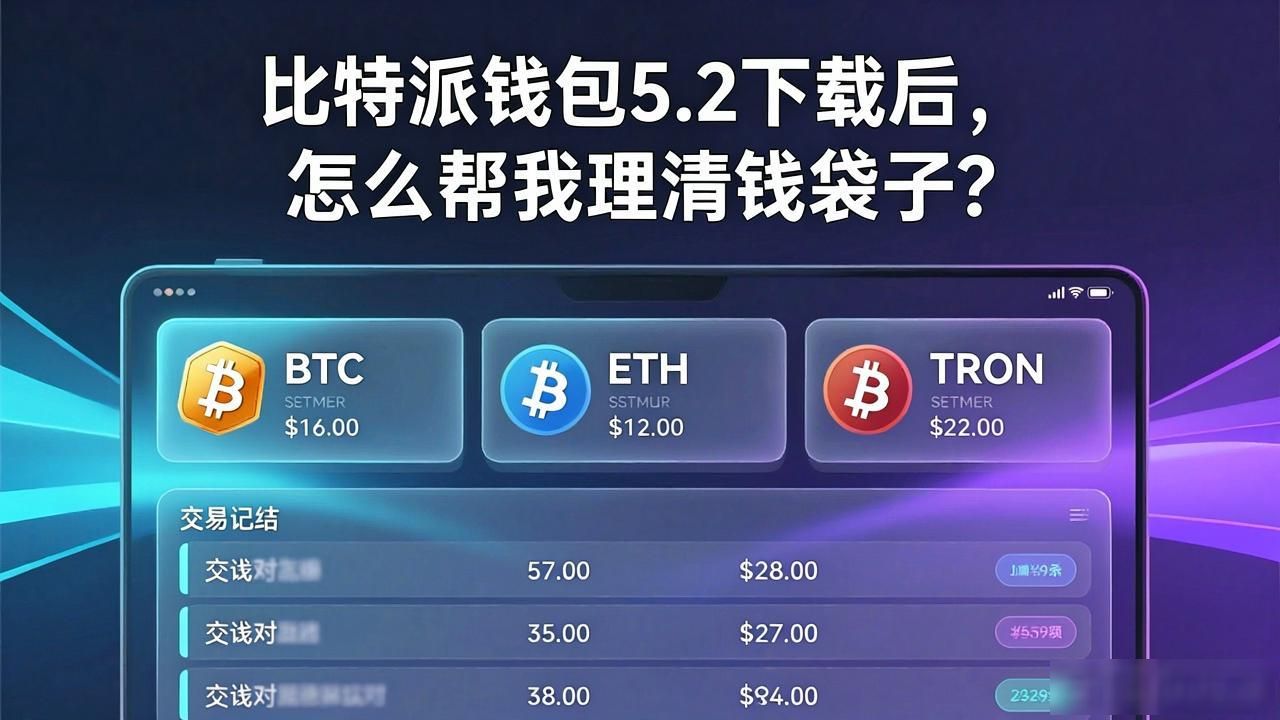 比特派钱包5.2下载后,怎么帮我理清钱袋子?