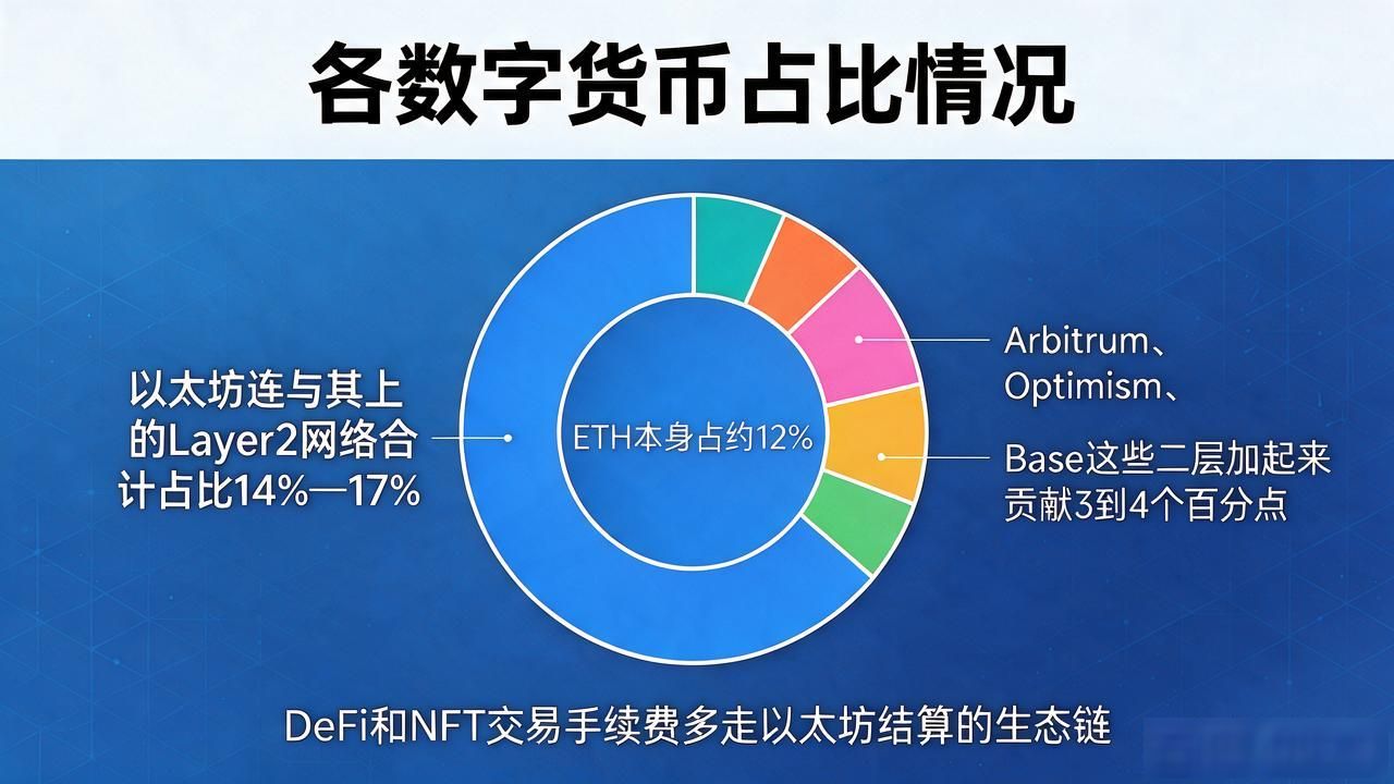 各数字货币占比多少？比特币、以太坊、稳定币谁占大头