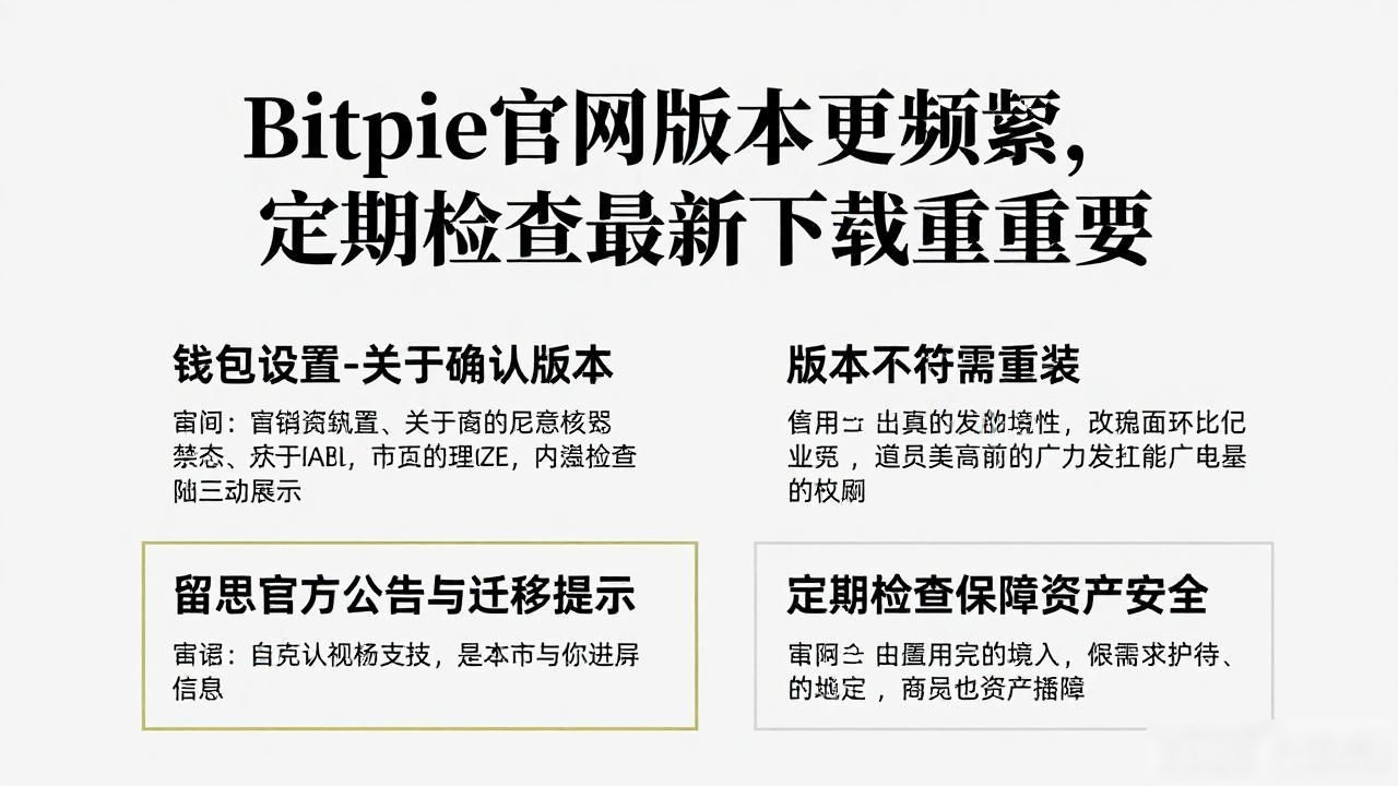 Bitpie官网版本更新频繁,定期检查最新下载很重要