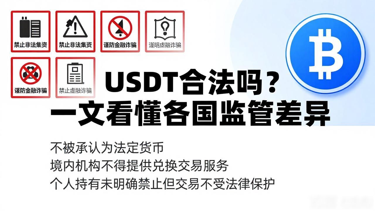 USDT合法吗？一文看懂各国监管差异