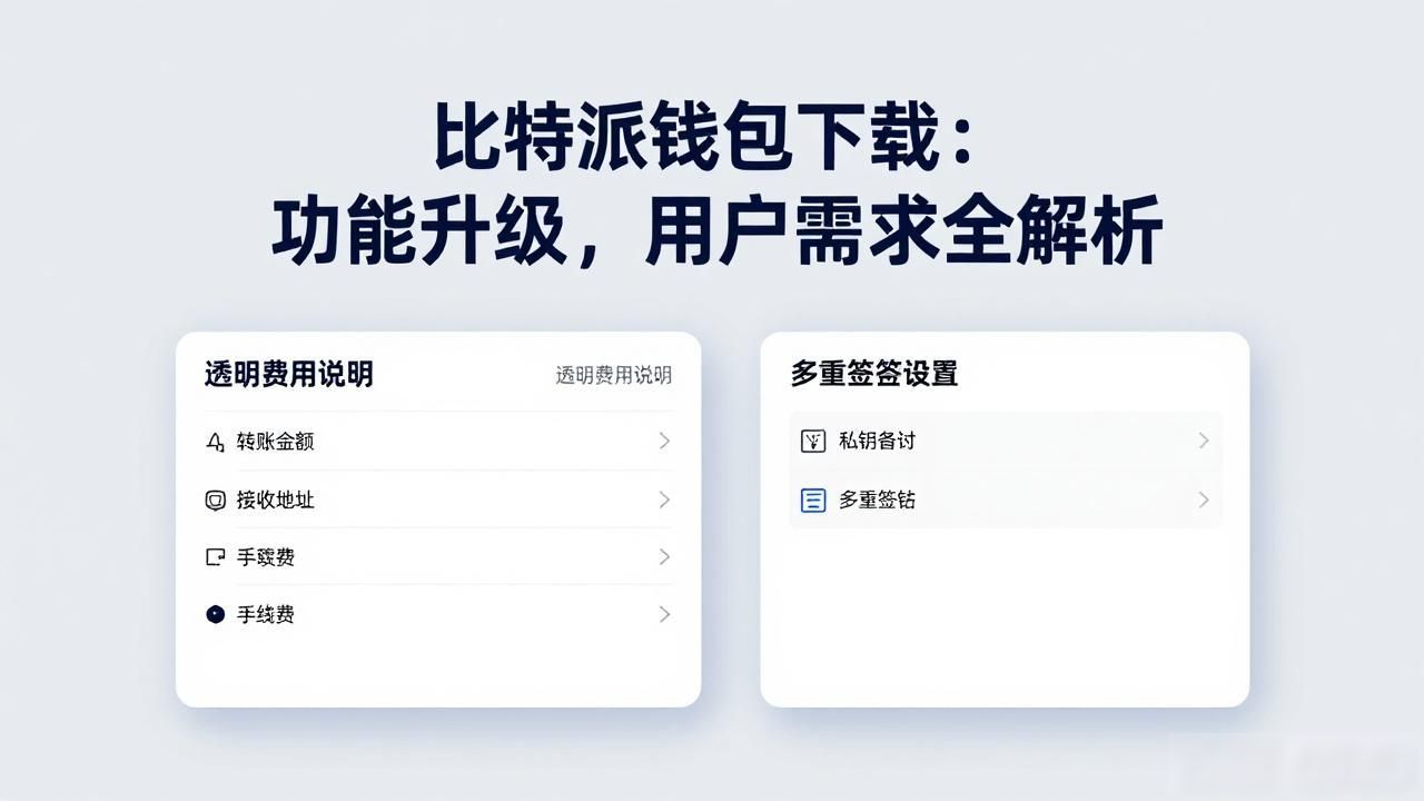 比特派钱包下载:功能升级,用户需求全解析