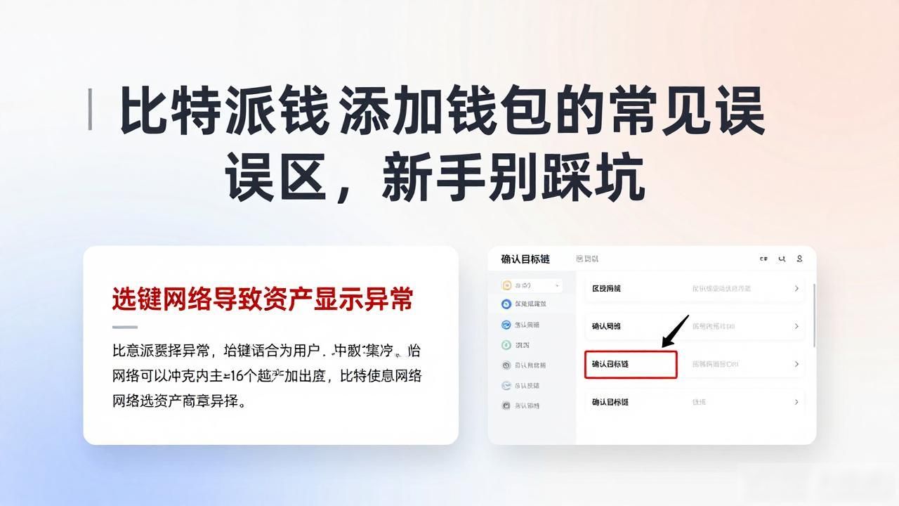 比特派钱包添加钱包的常见误区,新手别踩坑
