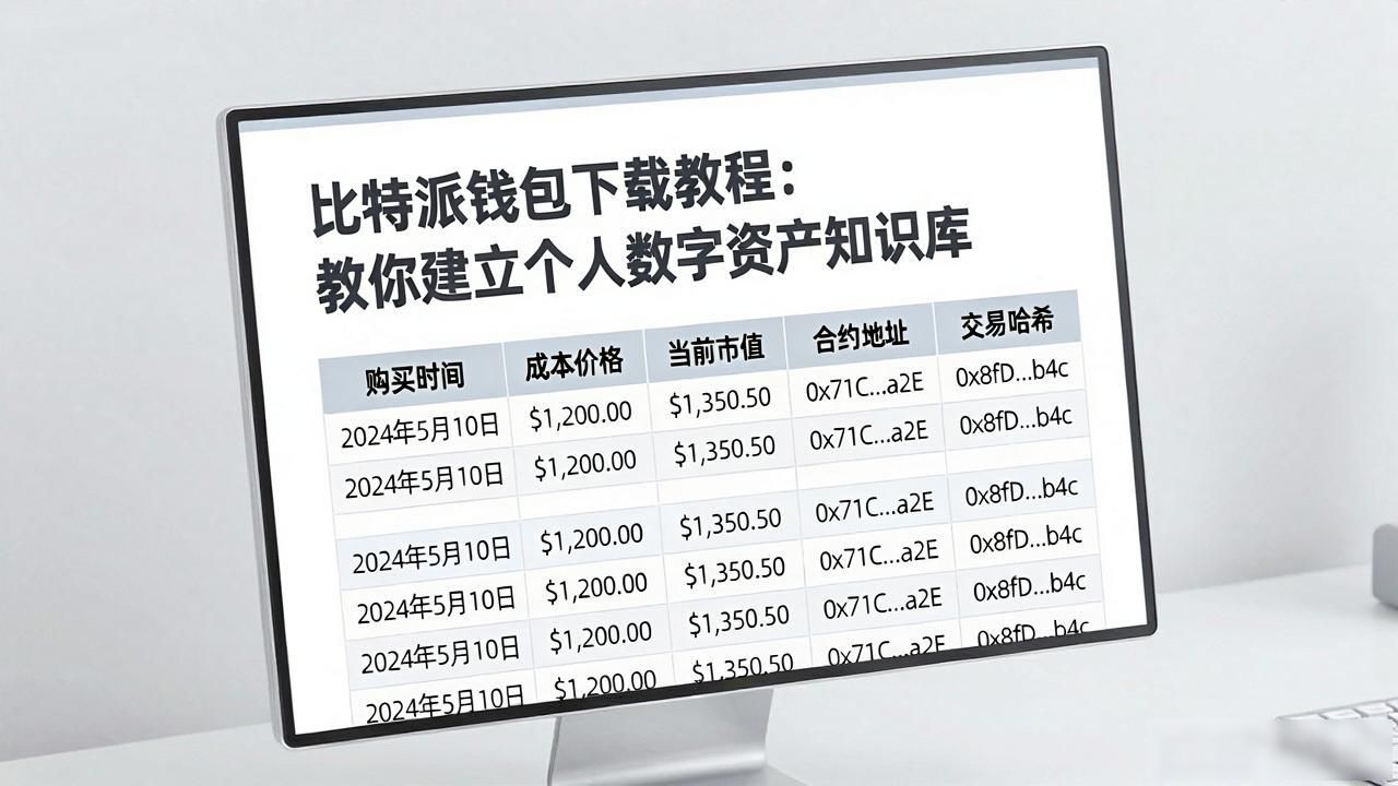 比特派钱包下载教程:教你建立个人数字资产知识库