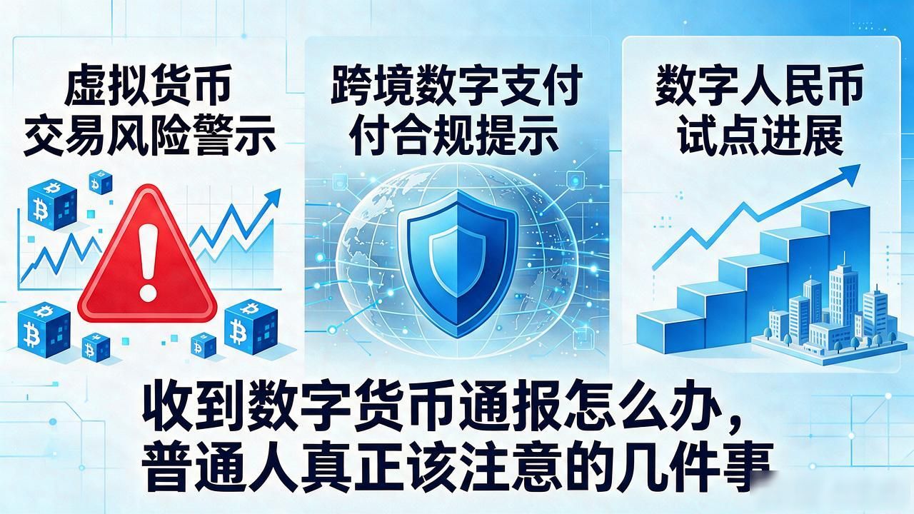 收到数字货币通报怎么办，普通人真正该注意的几件事