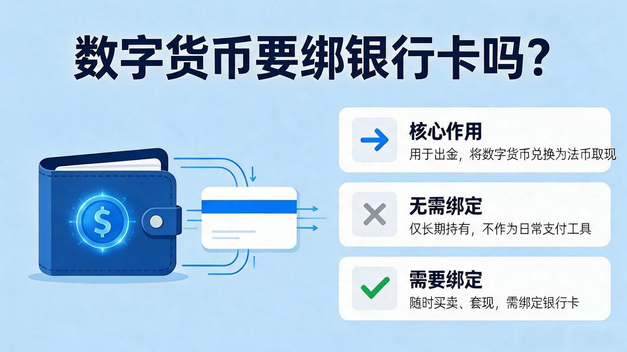 数字货币要绑银行卡吗？看完搞懂交易绑定相关全部要点