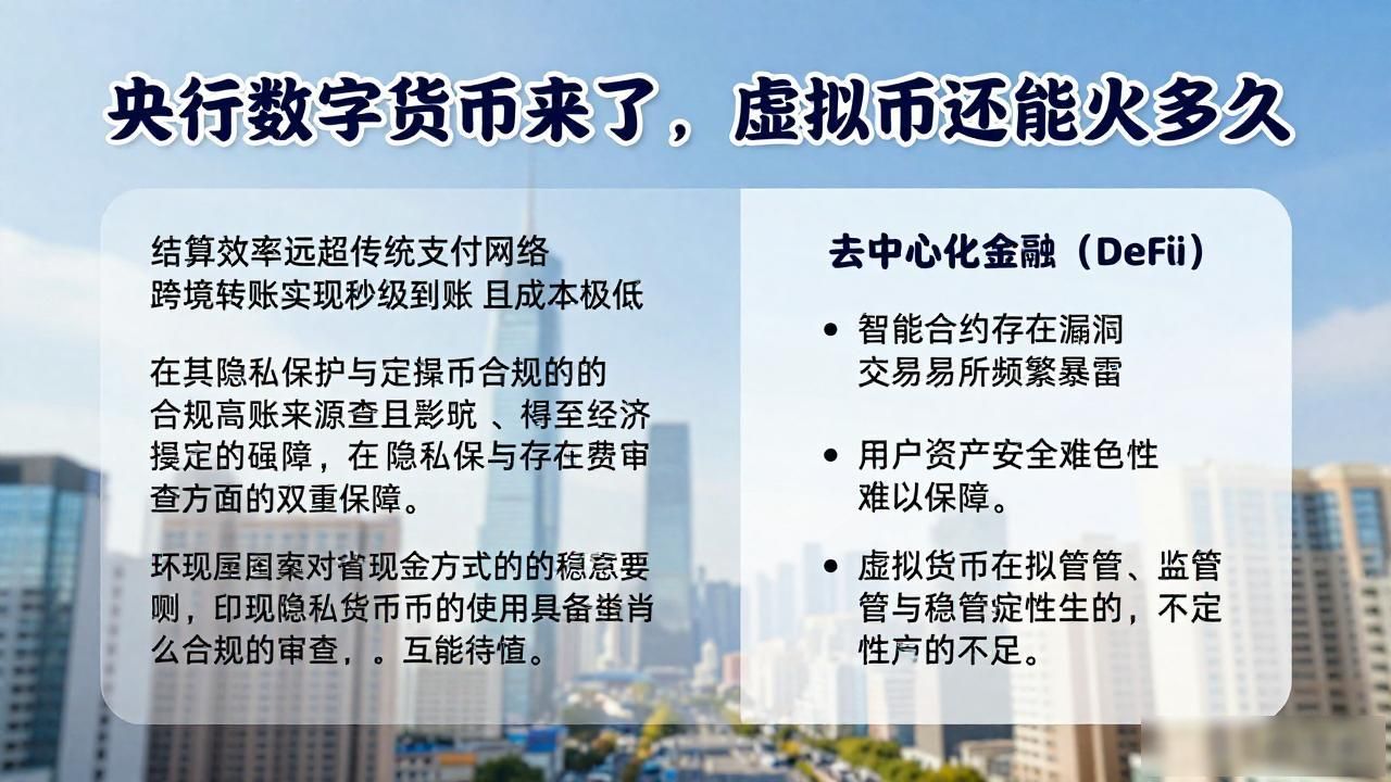 央行数字货币来了，虚拟币还能火多久