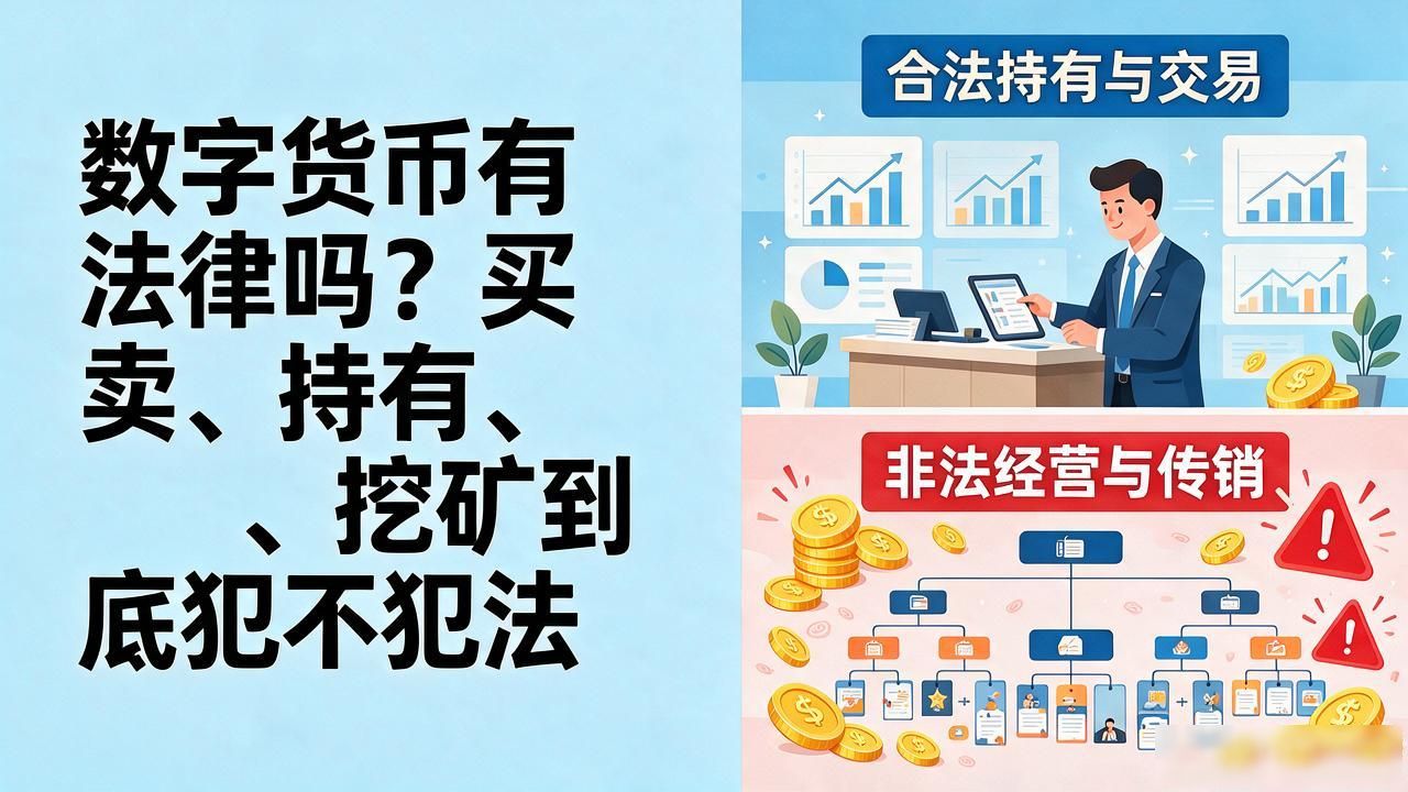 数字货币有法律吗？买卖、持有、挖矿到底犯不犯法