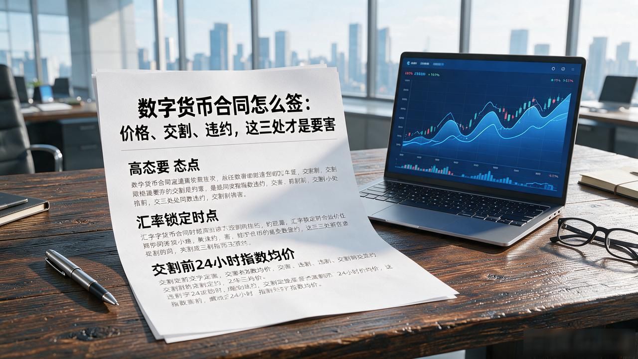 数字货币合同怎么签：价格、交割、违约，这三处才是要害
