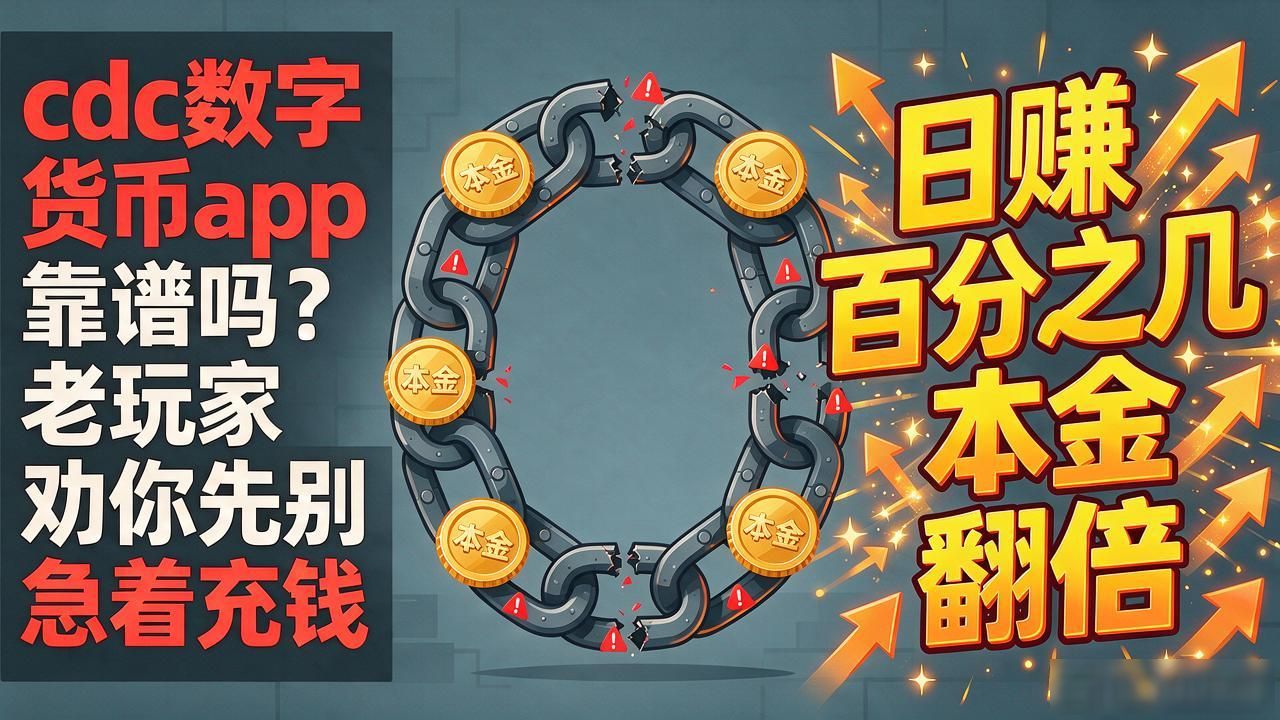 cdc数字货币app靠谱吗？老玩家劝你先别急着充钱