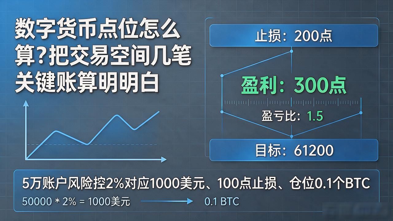 数字货币点位怎么算？把交易空间几笔关键账算明白