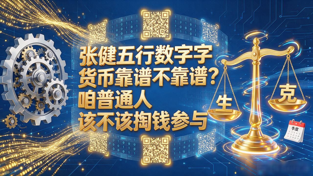 张健五行数字货币靠谱不靠谱？咱普通人该不该掏钱参与