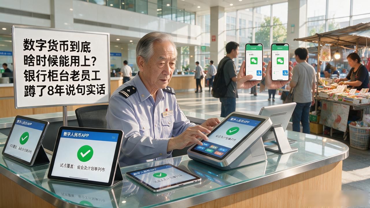 数字货币到底啥时候能用上？银行柜台老员工蹲了8年说句实话