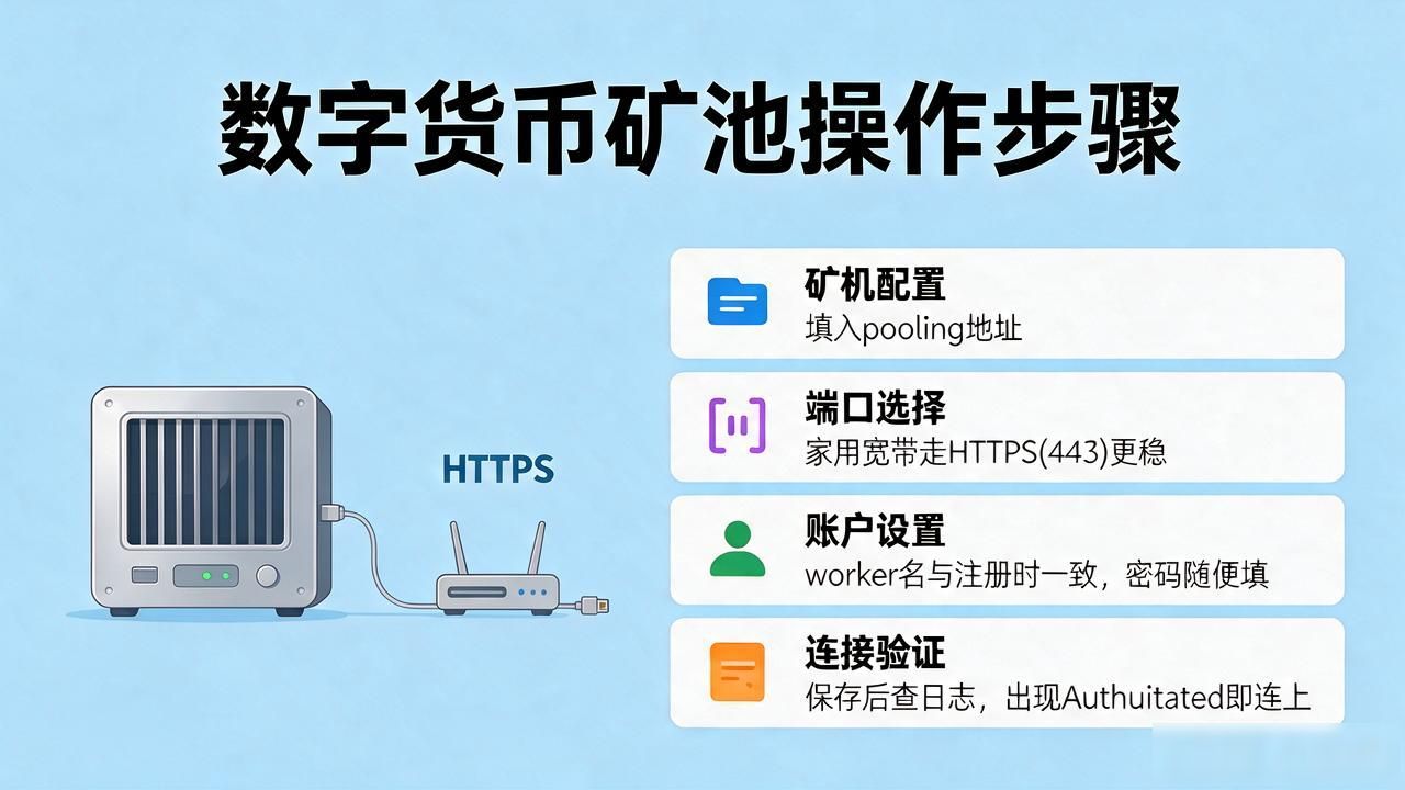 数字货币矿池怎么用？注册到出块，普通矿工最常卡住的几步