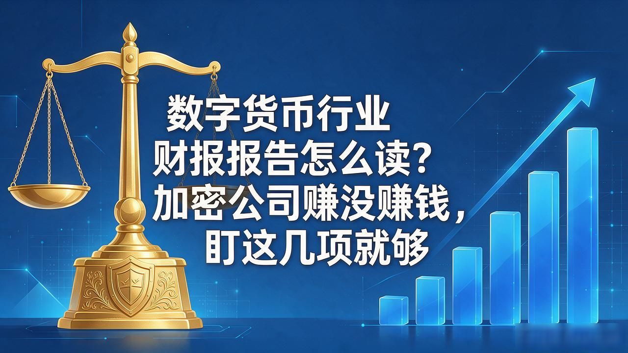 数字货币行业财报报告怎么读？加密公司赚没赚钱，盯这几项就够