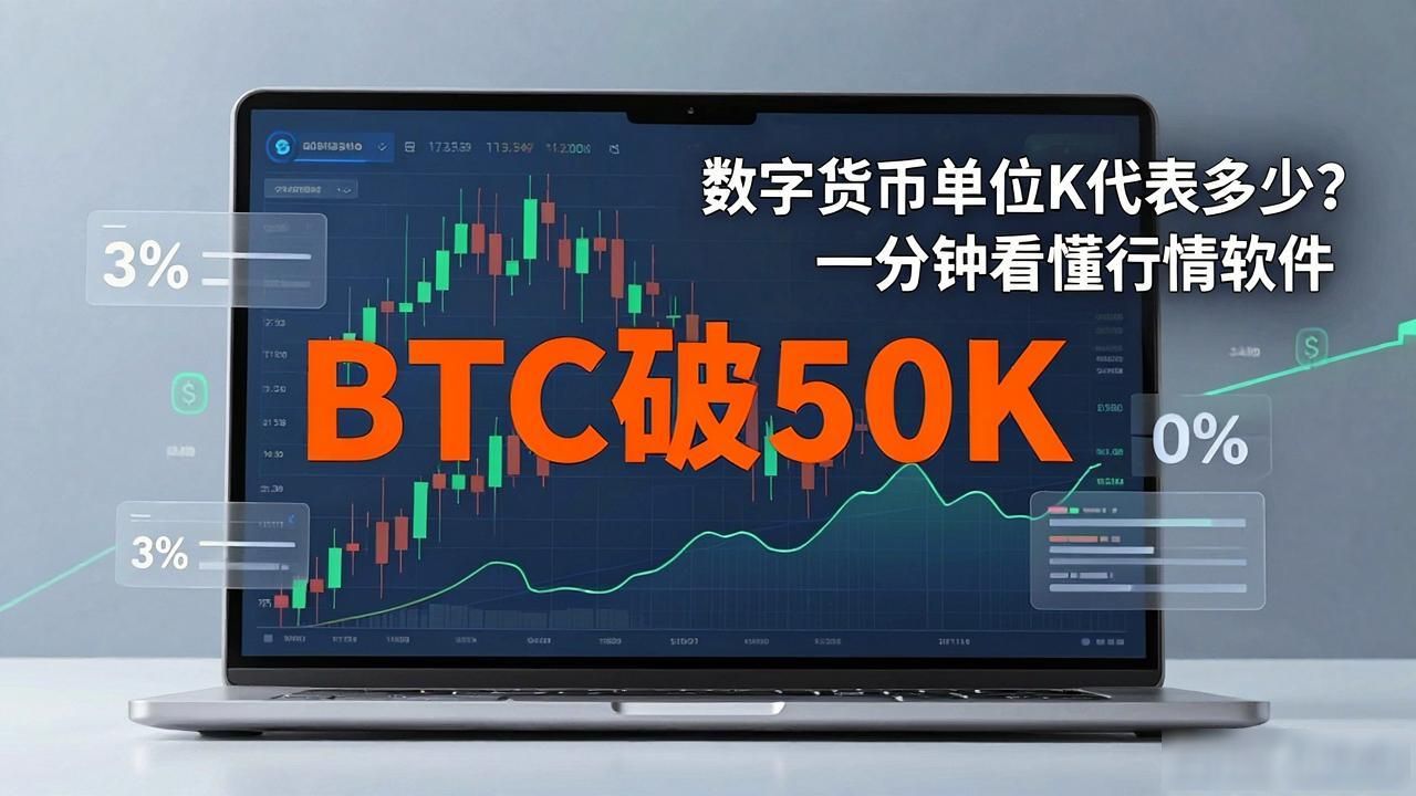 数字货币单位K代表多少？一分钟看懂行情软件