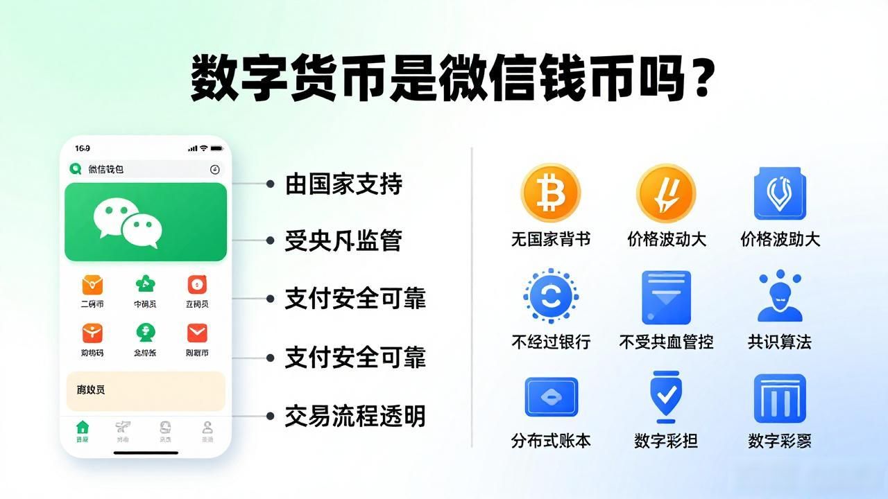 数字货币是微信钱包吗？柜台十几年老员工，给你掰扯明白