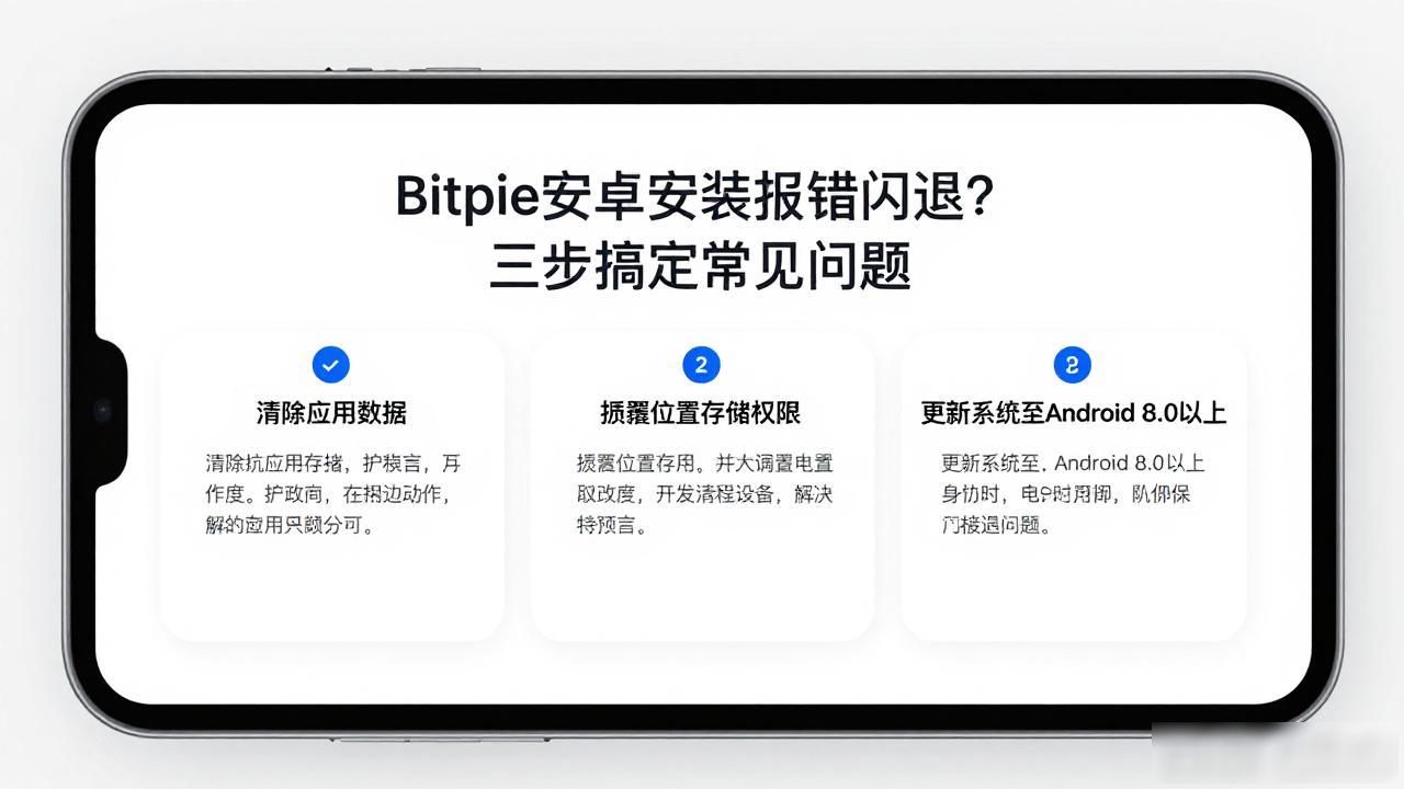Bitpie安卓安装报错闪退？三步搞定常见问题