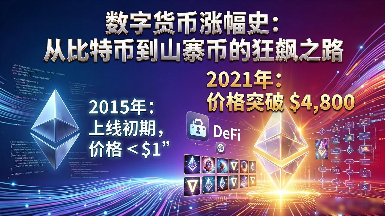 数字货币涨幅史：从比特币到山寨币的狂飙之路