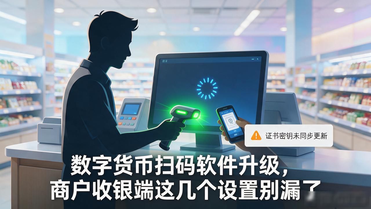 数字货币扫码软件升级，商户收银端这几个设置别漏了