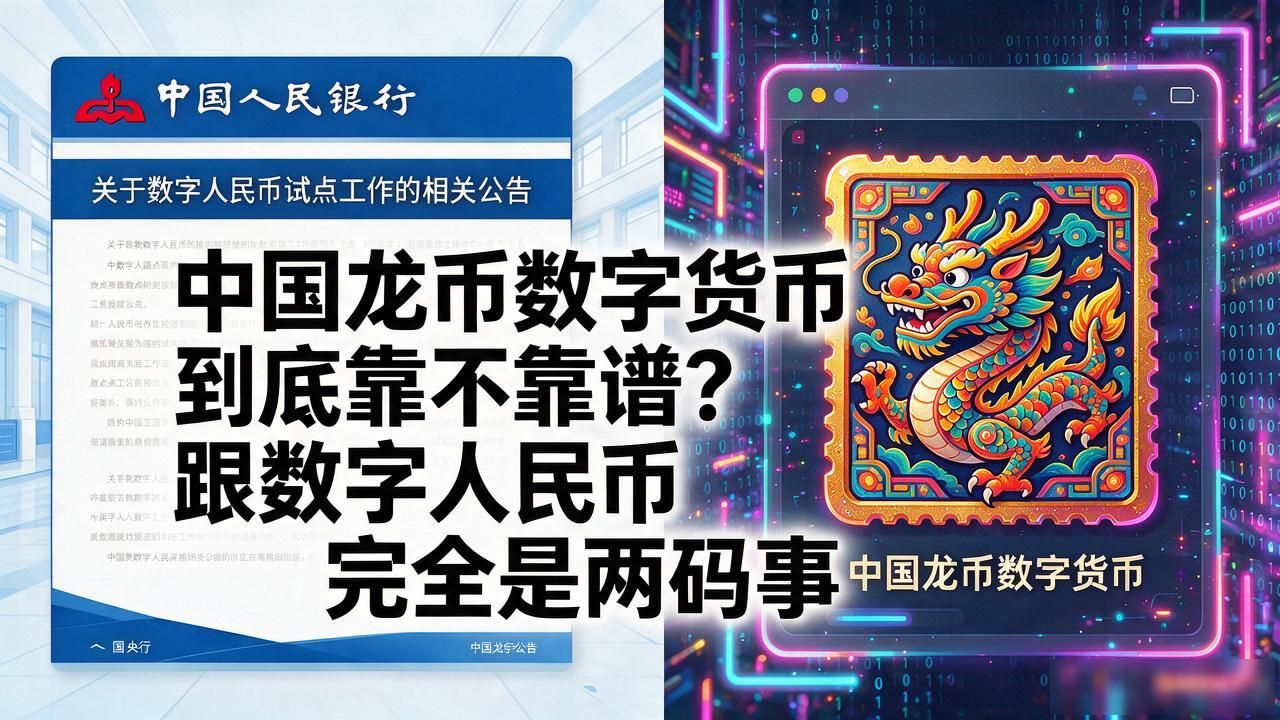 中国龙币数字货币到底靠不靠谱？跟数字人民币完全是两码事