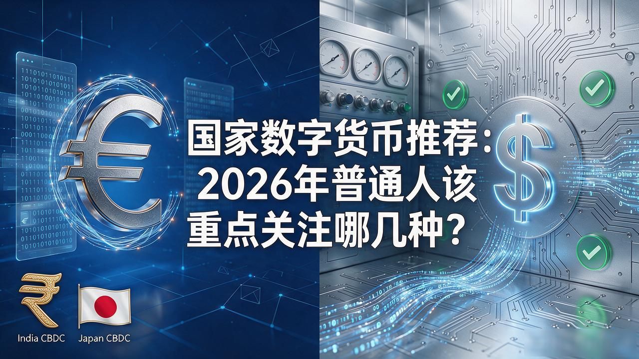 国家数字货币推荐：2026年普通人该重点关注哪几种？
