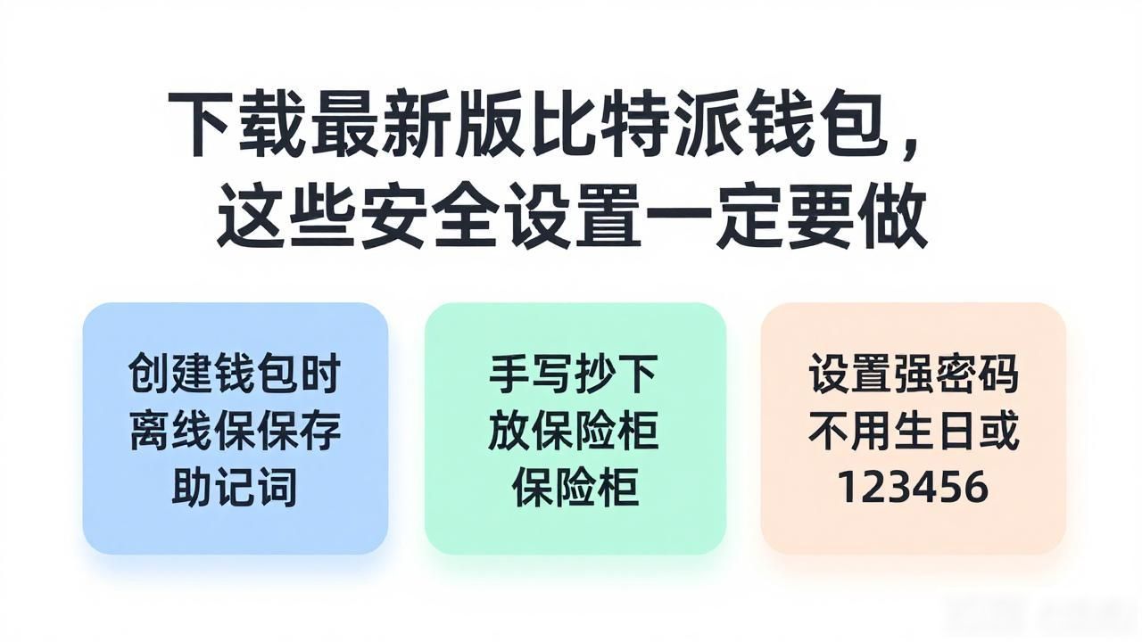 下载最新版比特派钱包,这些安全设置一定要做