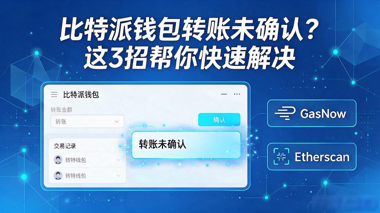 比特派钱包转账未确认？这3招帮你快速解决