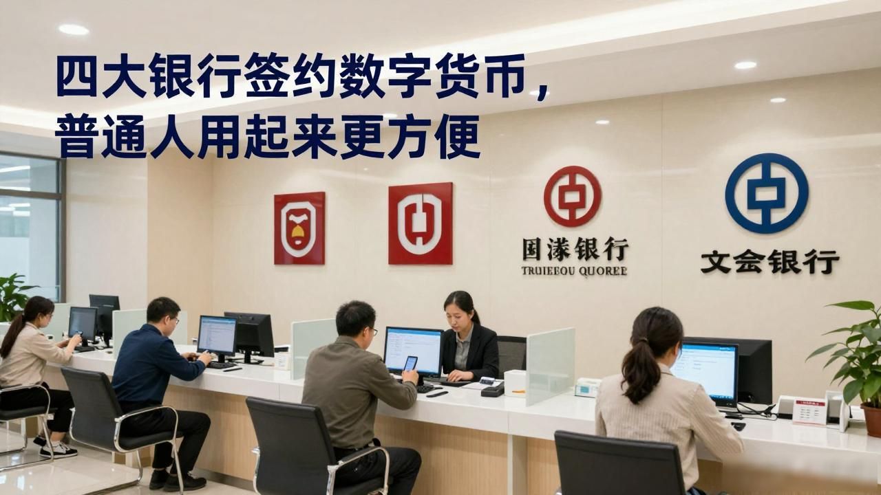 四大银行签约数字货币，普通人用起来更方便
