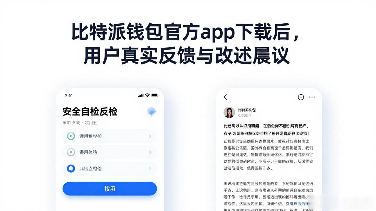 比特派钱包官方app下载后,用户真实反馈与改进建议