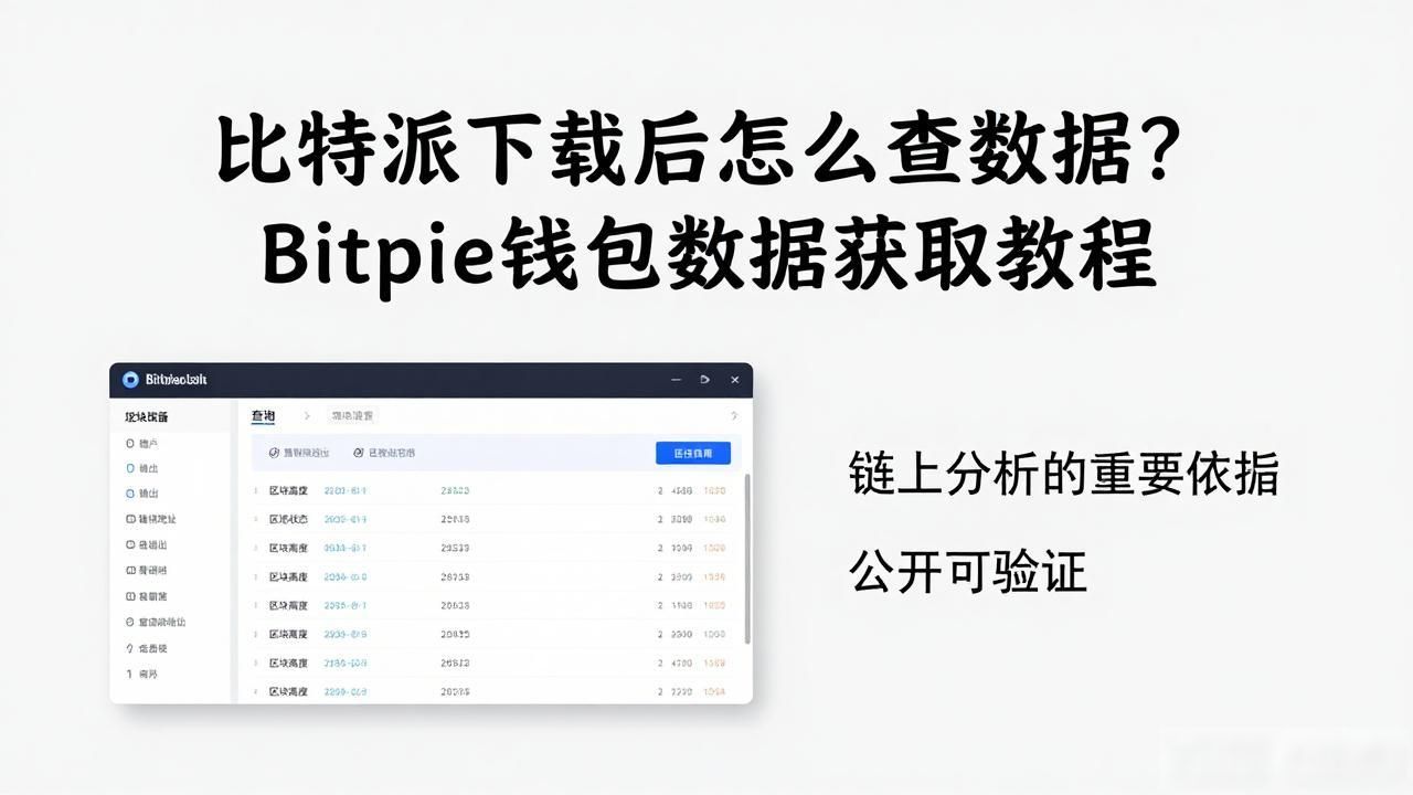 比特派下载后怎么查数据？Bitpie钱包数据获取教程